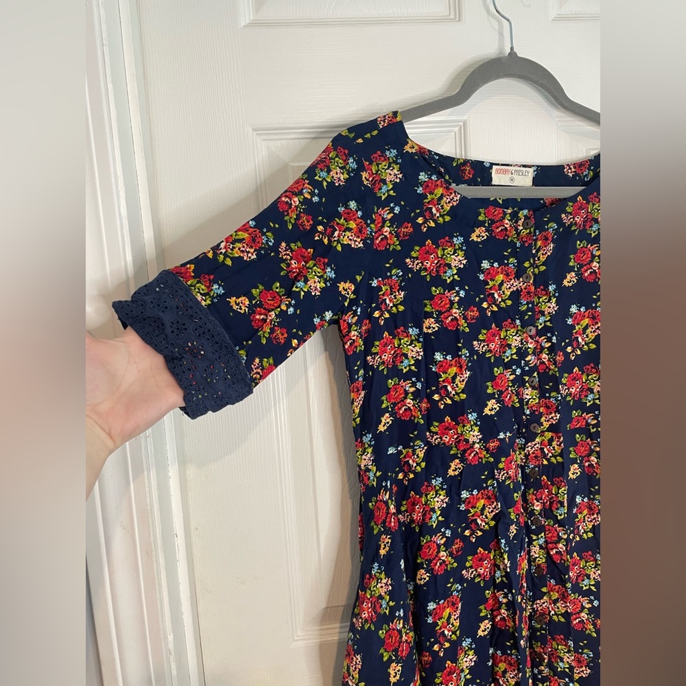BOMBAY PAISLEY - BOHO ASYMMETRICAL HEM DRESS - Picture 5 of 10